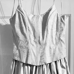 Vintage Bari Jay Dresses | Color - White & Silver | Size 7-8